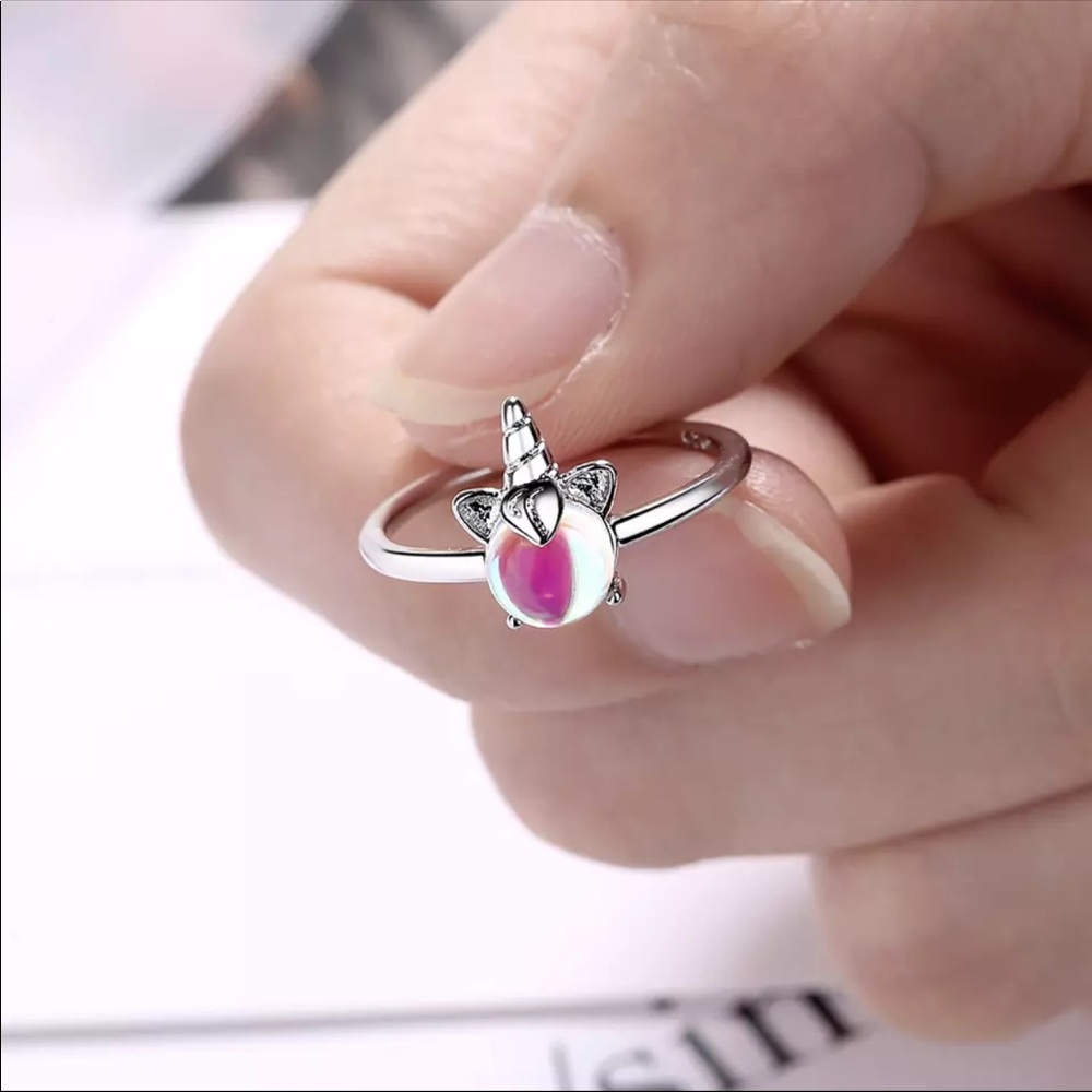 925 sterling silver unicorn ring - Picture 4 of 4